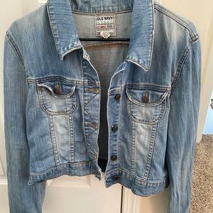 Cropped Old Navy denim jacket